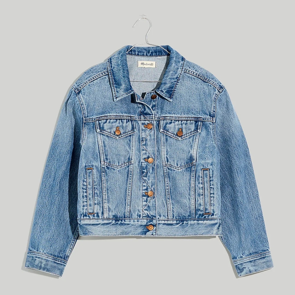 Madewell The Cropped Trucker Jean Jacket